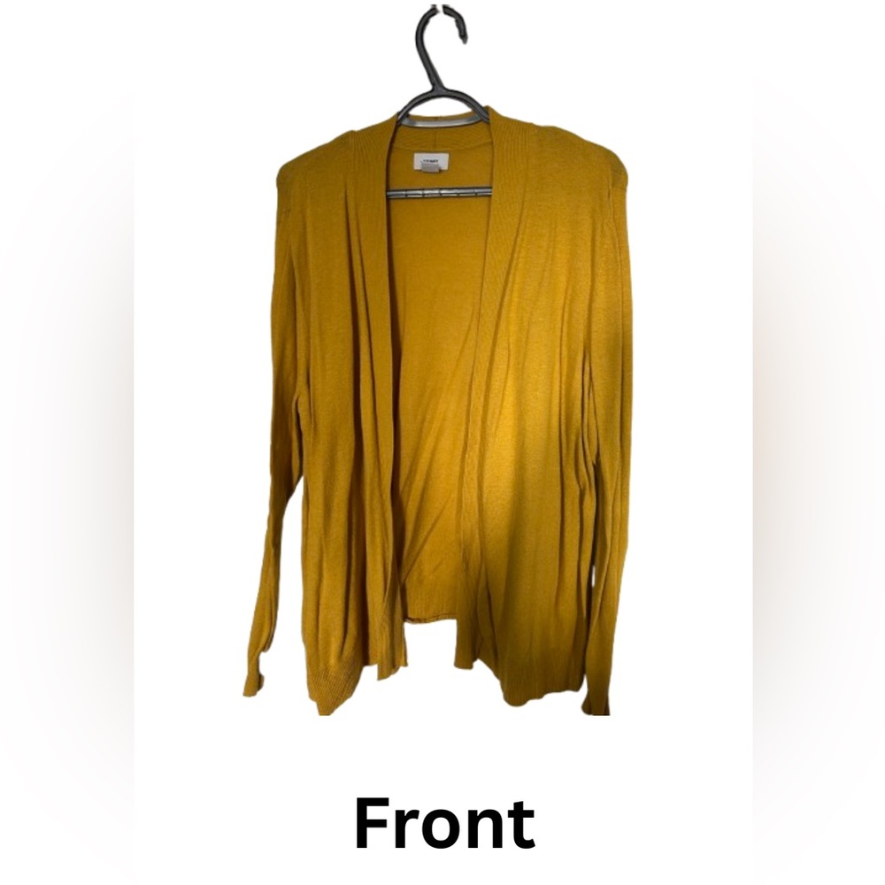 Old Navy Women's Mustard Open Front Cardigan